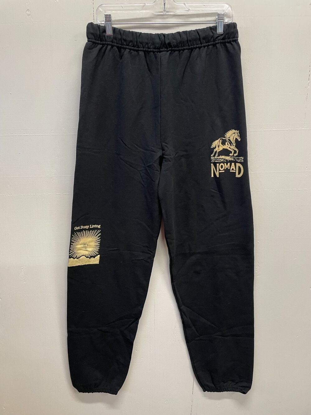Nomad Men's Joggers Large Sweatpants Black Get Busy Living Streetwear NWOT